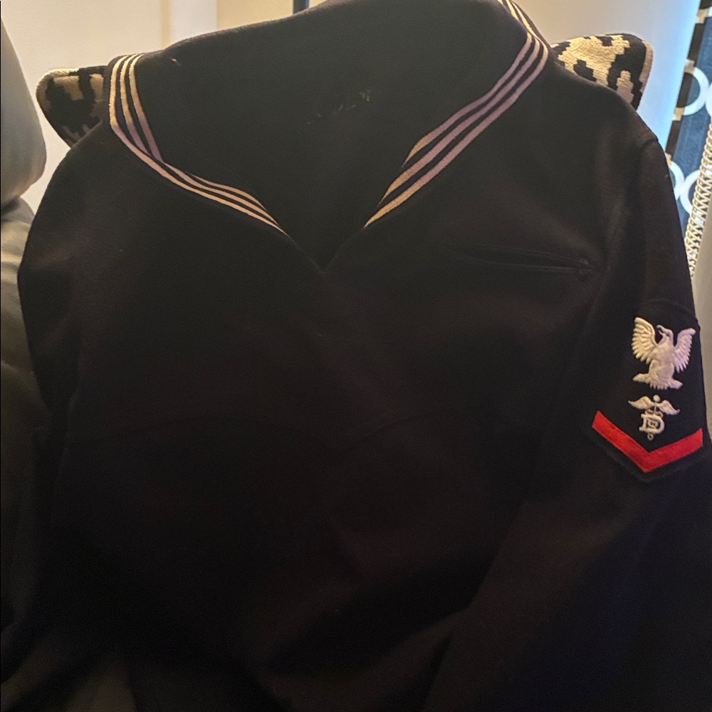 Wool Navy Jacket. Guaranteed One of a kind 💯